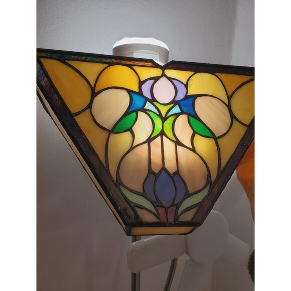 vintage Wall Sconce Tiffany style wall lamp handmade soldered wall light retro - Picture 10 of 10
